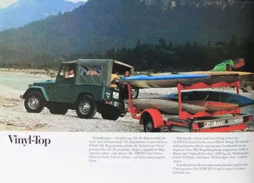 Toyota Land Cruiser Modellprogramm 1976 Automobilprospekt (0464)