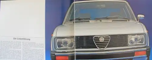Alfa Romeo Alfetta 2000 Modellprogramm 1977 Automobilprospekt (1267)