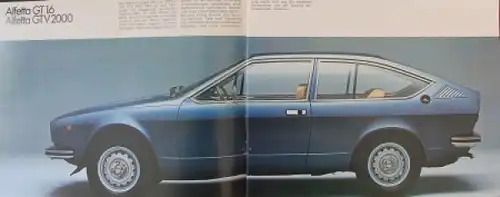 Alfa Romeo Alfetta 2000 GTV Modellprogramm 1976 Automobilprospekt (1263)