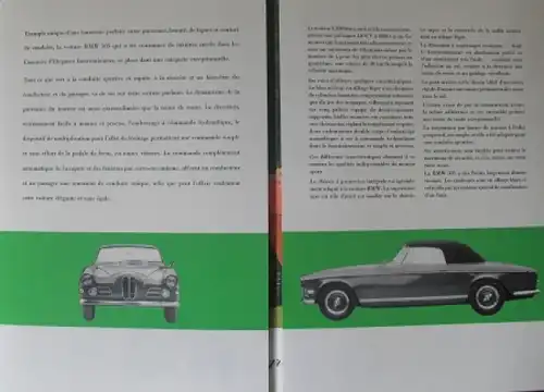 BMW 503 Cabriolet Coupe Modellprogramm 1958 Automobilprospekt (1130)