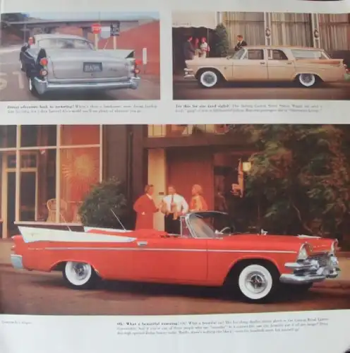 Dodge Modellprogramm 1958 "Swept Wing" Automobilprospekt (1190)