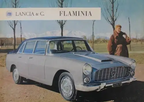 Lancia Flaminia Modellprogramm 1962 Automobilprospekt (1327)