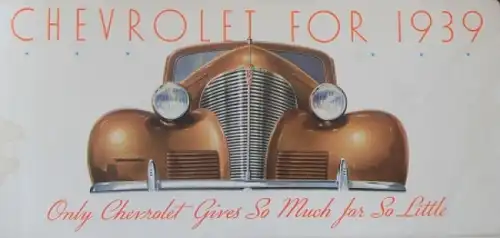 Chevrolet Modellprogramm 1939 Automobilprospekt (1355)