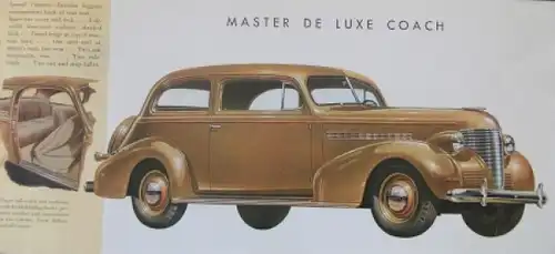 Chevrolet Modellprogramm 1939 Automobilprospekt (1355)