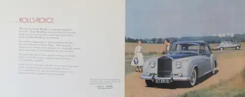 Rolls-Royce Modellprogramm 1958  "The magic of a name" Automobilprospekt (1346)