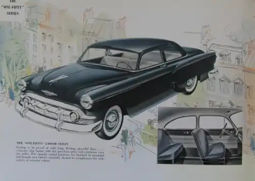 Chevrolet Modellprogramm 1953 Automobilprospekt (1343)