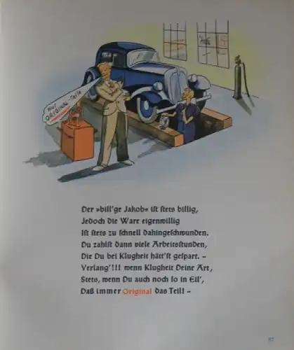 Fechner "Die bunte Auto-Kunde" Fahrzeugtechnik 1936 (1621)