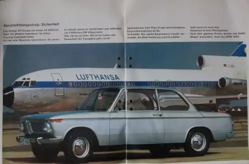 BMW 1600 Modellprogramm 1967 Automobilprospekt (1577)