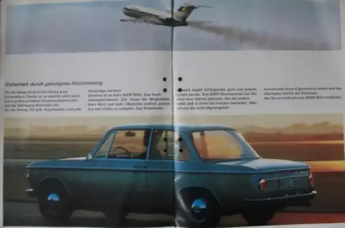 BMW 1600 Modellprogramm 1967 Automobilprospekt (1577)