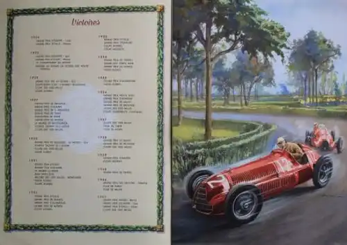 Alfa Romeo 6 C 2500 Super Sport Modellprogramm 1950 Automobilprospekt (1590)