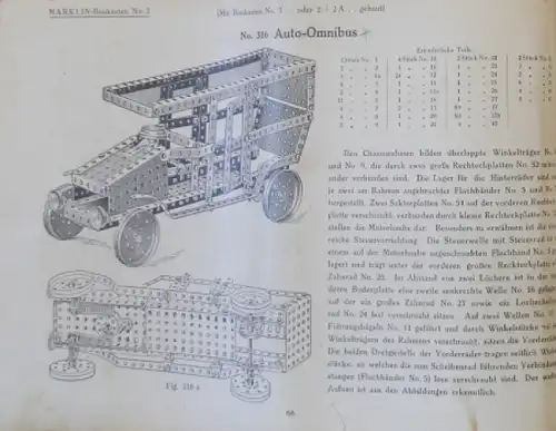 Märklin Metallbaukasten Anleitungsbuch 1930 Spielzeugkatalog (1695)