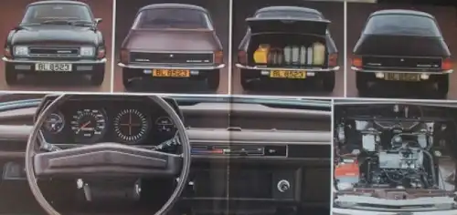 Austin Allegro 1500 SDL Modellprogramm 1975 Automobilprospekt (1815)