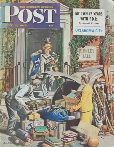 "Saturday Evening Post" Amerikanisches Gesellschafts-Magazin 1948 (8769)
