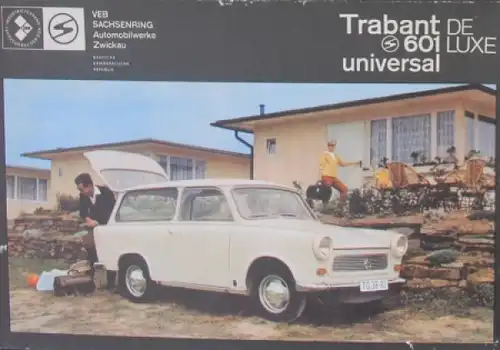 Trabant 601 Modellprogramm 1967 Automobilprospekt (1887)