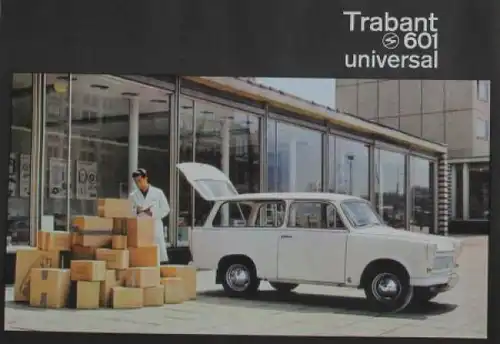 Trabant 601 Modellprogramm 1967 Automobilprospekt (1887)