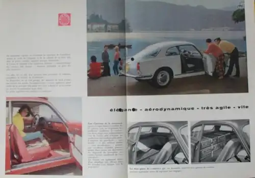 Alfa Romeo Giulietta Sprint Veloce Modellprogramm 1960 Automobilprospekt (1919)