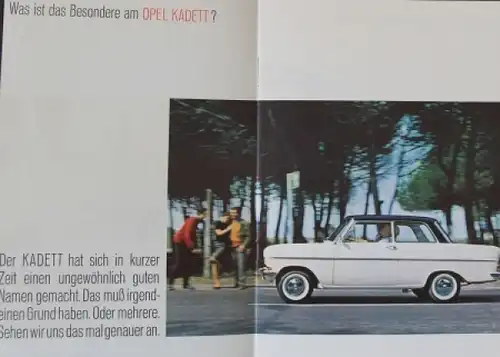 Opel Modellprogramm 1965 Automobil-Verkaufsmappe mit 3 Prospekten (2198)