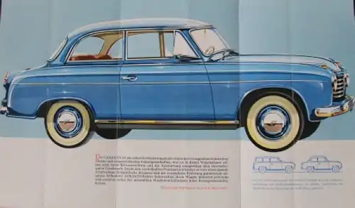 Goliath Modellprogramm 1956 Automobilprospekt (2380)