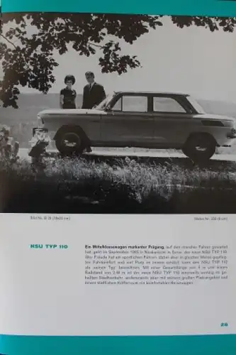 NSU Prinz 110 Modellprogramm 1968 Pressemappe (2230)