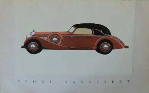 Horch 850 Modellprogramm 1936 Reuters-Motive Automobilprospekt (2576)