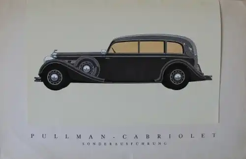 Horch 850 Modellprogramm 1936 Reuters-Motive Automobilprospekt (2576)