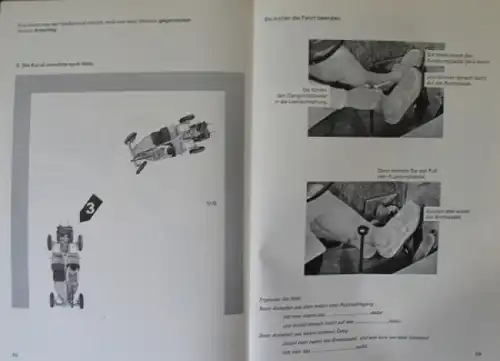 Volkswagen Käfer Modellprogramm 1967 "Fahren lernen mit VW" Automobilprospekt (3025)