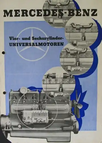 Mercedes-Benz Vier und Sechszylinder Modellprogramm 1937 Automobilprospekt (3012)