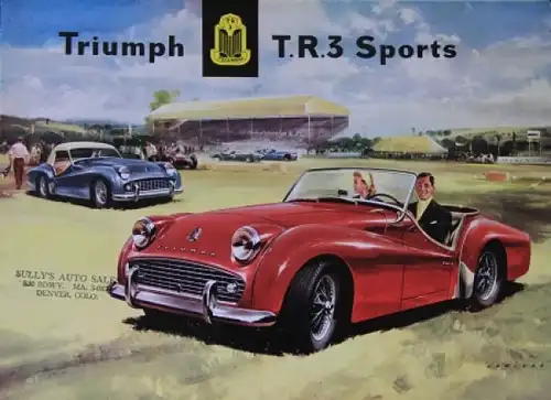 Triumph TR 3 Sports Modellprogramm 1958 Automobilprospekt (2930)