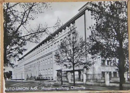 Auto-Union Jahreskalender 1938 Leder mit Prägedruck (3254)