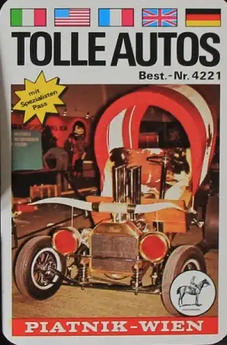 Piatnik & Söhne "Tolle Autos" 1967 Kartenspiel (2566)