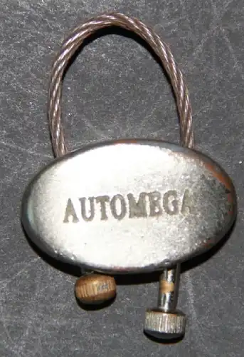Mercedes-Benz Schlüsselanhänger 1990 "Automega" mit Mercedes-Logo Metall (0363)