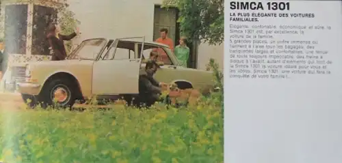 Simca Modellprogramm 1967 Automobilprospekt (3789)