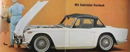 Triumph TR 4 A Sports Modellprogramm 1965 Automobilprospekt (3976)