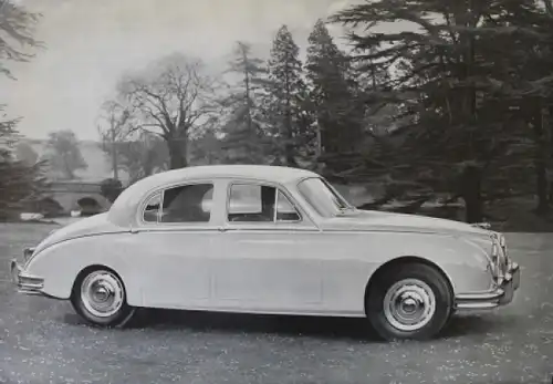 Jaguar 3,4 Liter Modellprogramm 1958 "Ein neuer, Aufsehen erregender Jaguar" Automobilprospekt (3979)