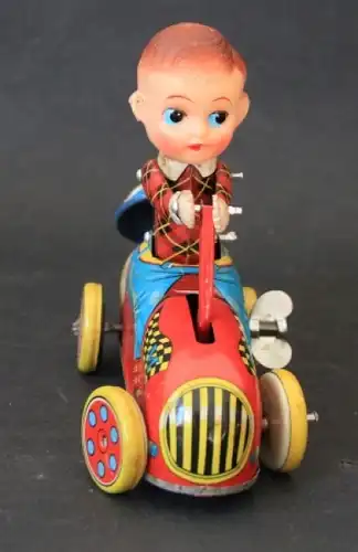 Haji "Kiddy Hand Car" 1965 Blechmodel mit Friktionsantrieb in Originalkarton (5021)