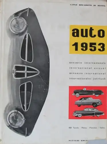 Ruffia "Auto 1953 - Internationales Jahrbuch des Kraftwagens" Automobil-Jahrbuch 1953 (4766)