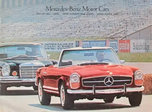 Mercedes-Benz Modellprogramm 1970 "Motor Cars" Automobilprospekt (4879)