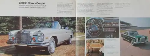 Mercedes-Benz Modellprogramm 1970 "Motor Cars" Automobilprospekt (4879)