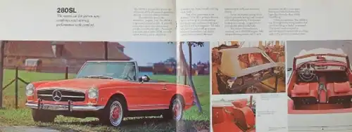 Mercedes-Benz Modellprogramm 1970 "Motor Cars" Automobilprospekt (4879)