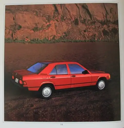 Mercedes-Benz 190 E 2.3 Modellprogramm 1984 Automobilprospekt (4862)