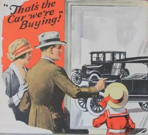 Ford T Modellprogramm 1923 "All in favor say aye" Automobilprospekt (4841)