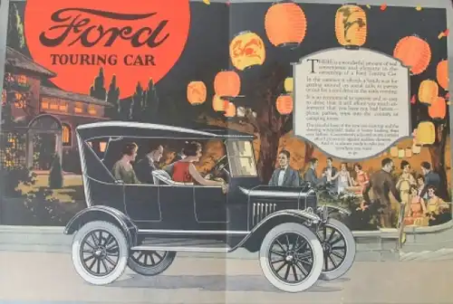 Ford T Modellprogramm 1923 "All in favor say aye" Automobilprospekt (4841)