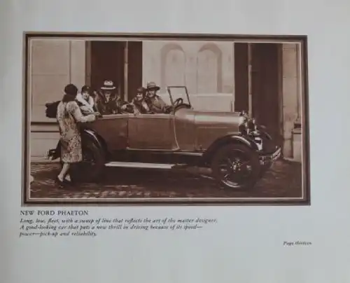 Ford A Modellprogramm 1928 "A new kind of motor-car beauty" Automobilprospekt (4837)