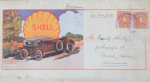 Shell Straßenkarte 1928 Venezuela  Lubricantes (5149)