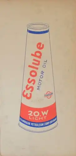 Esso Brettspiel 1930 Essolube Motor Oil mit Spielfiguren (5141)