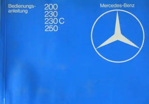 Mercedes-Benz 200 - 250 Bedienungsanleitung 1979 (5101)