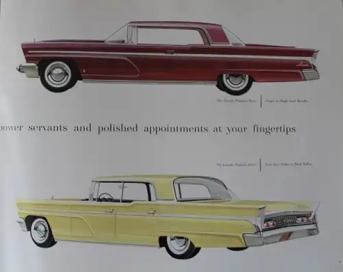 Lincoln Continental Modellprogramm 1960 Prestige-Automobilprospekt (4900)