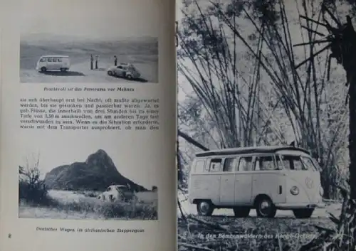 Volkswagen Modellprogramm 1951 "Im VW quer durch Afrika" Automobilprospekt (5287)