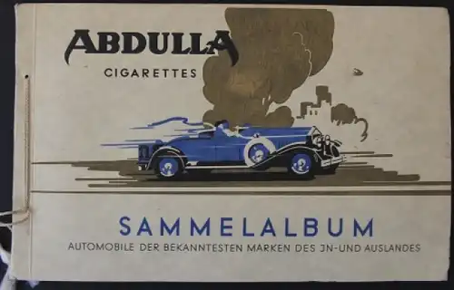 Abdulla Cigaretten "Automobile der bekanntesten Marken" Automobil-Sammelalbum 1928 (5237)