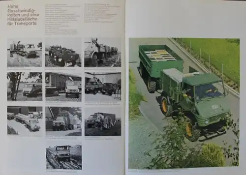 Unimog Mercedes-Benz Modellprogramm 1966 Ackerschlepper Nutzfahrzeugprospekt (5244)